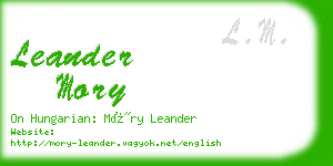 leander mory business card